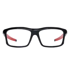Rectangle Black/Red Sport Eyeglasses