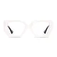 Square White Eyeglasses