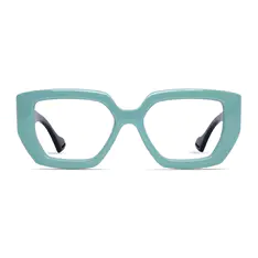 Square Green Eyeglasses
