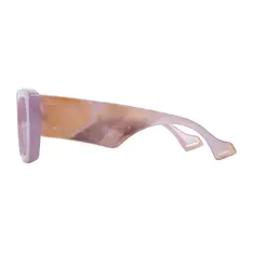 Square Transparent Purple Eyeglasses