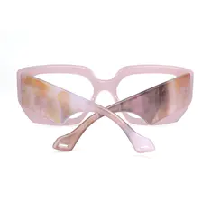 Square Transparent Purple Eyeglasses