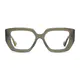 Square Dark Green Eyeglasses
