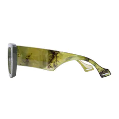 Square Dark Green Eyeglasses
