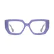 Rectangle Purple Eyeglasses