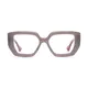 Rectangle Gray Eyeglasses
