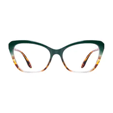 Cat-eye Green/Tortoiseshell Eyeglasses