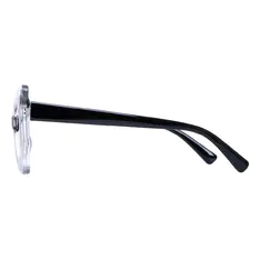 Cat-eye Black/Clear Eyeglasses