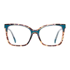 Cat-eye Tortoiseshell/Blue Eyeglasses