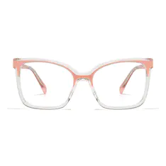 Cat-eye Pink/Clear Eyeglasses