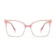 Cat-eye Pink/Clear Eyeglasses
