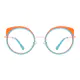 Round Blue Eyeglasses