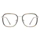 Square Dark Green Eyeglasses