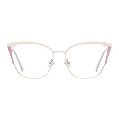 Cat-eye Gold/Purple Eyeglasses