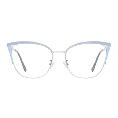 Cat-eye Blue Eyeglasses