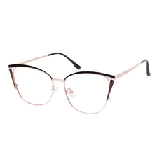 Cat-eye Black/Gold Eyeglasses