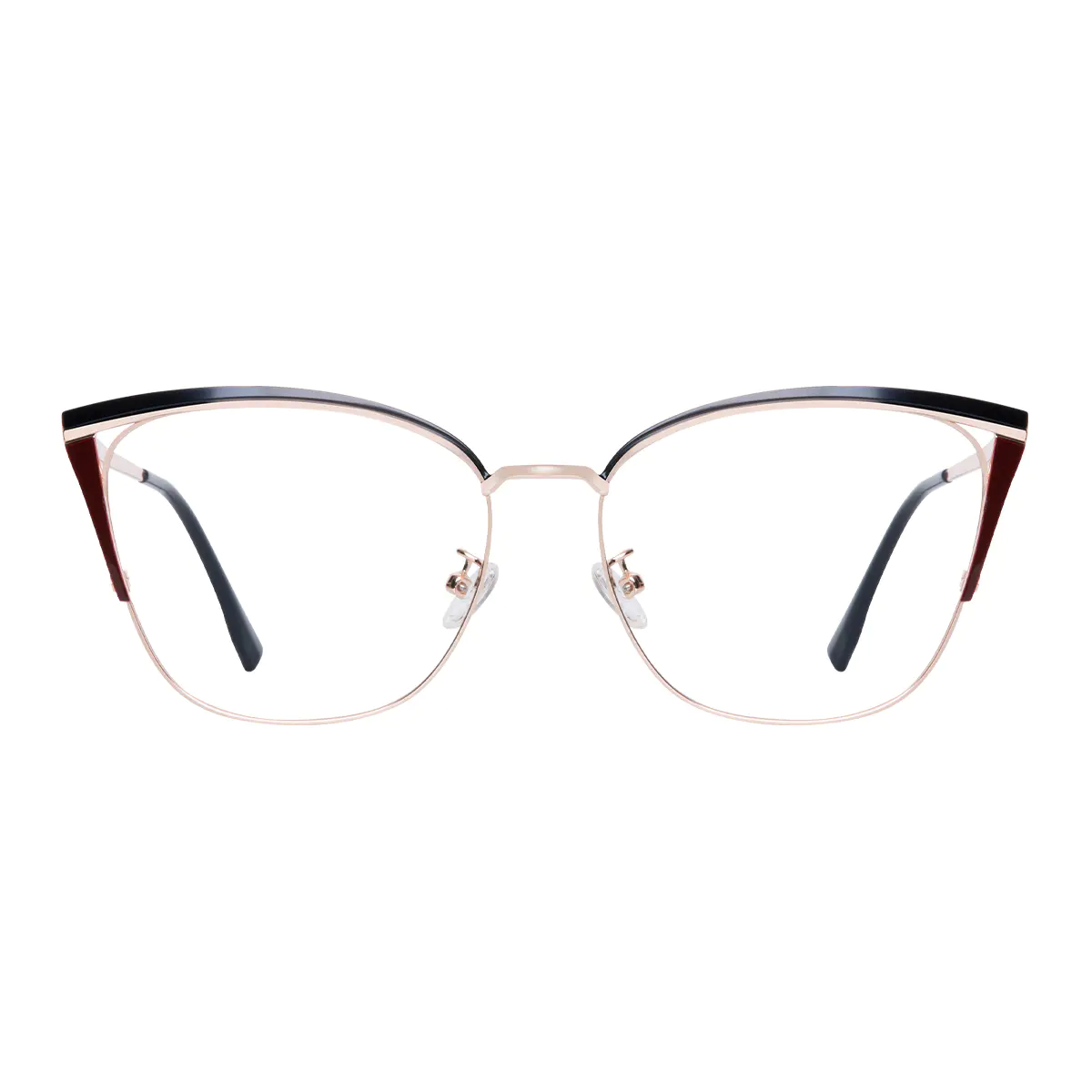 Cat-eye Black/Gold Eyeglasses