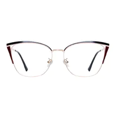 Cat-eye Black/Gold Eyeglasses