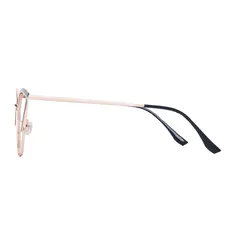 Cat-eye Black/Gold Eyeglasses