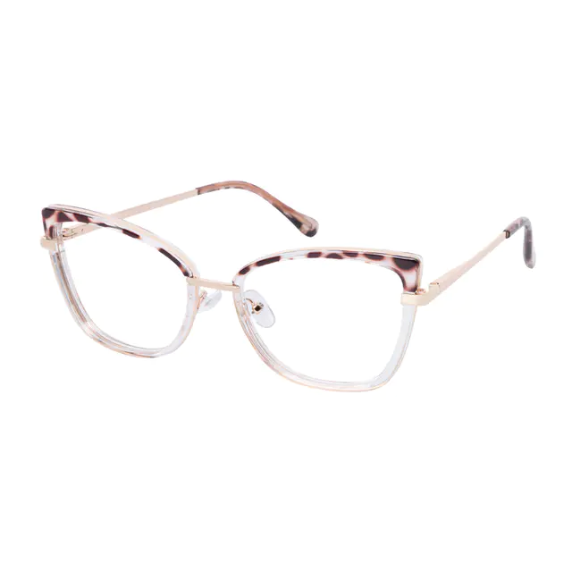 Cat-eye Tortoiseshell/Clear Eyeglasses