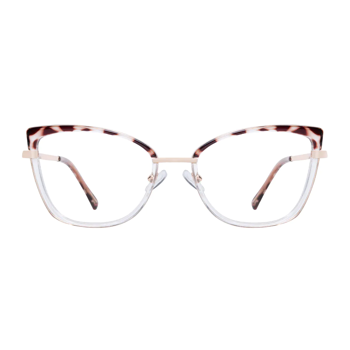 Cat-eye Tortoiseshell/Clear Eyeglasses