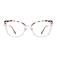 Cat-eye Tortoiseshell/Clear Eyeglasses