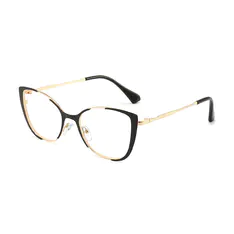 Cat-eye Black/Gold Eyeglasses