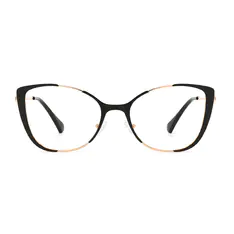 Cat-eye Black/Gold Eyeglasses
