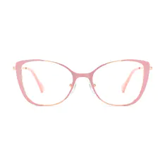 Cat-eye Pink/Gold Eyeglasses