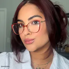 Cat-eye Red/Gold Eyeglasses