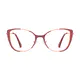 Cat-eye Red/Gold Eyeglasses