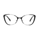 Cat-eye Black/Silver Eyeglasses