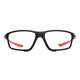 Rectangle Black/Red Sport Eyeglasses