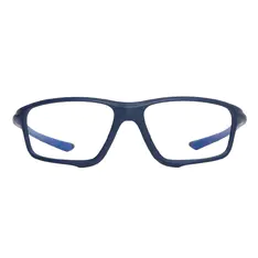 Rectangle Blue Sport Eyeglasses
