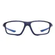 Rectangle Blue Sport Eyeglasses