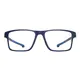 Rectangle Blue Sport Eyeglasses