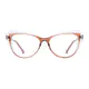 Cat-eye Brown/Clear Eyeglasses
