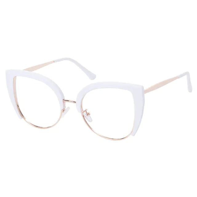 Square White Eyeglasses