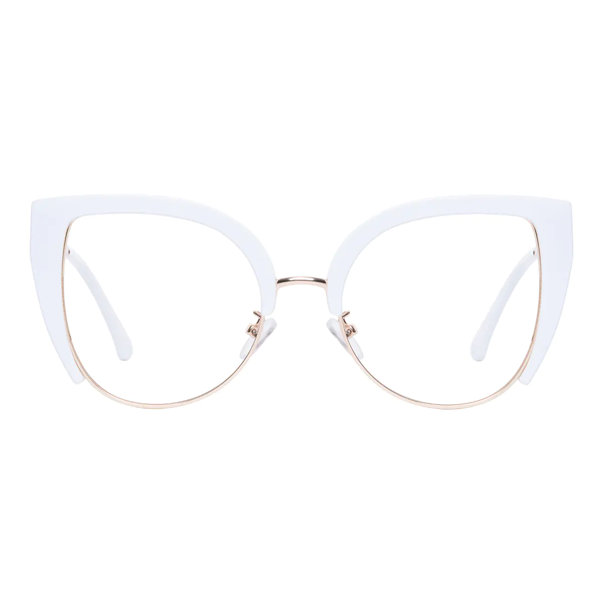 Square White Eyeglasses
