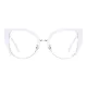 Square White Eyeglasses