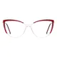 Cat-eye Red/Clear Eyeglasses