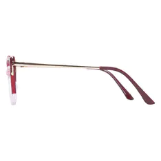 Cat-eye Red/Clear Eyeglasses