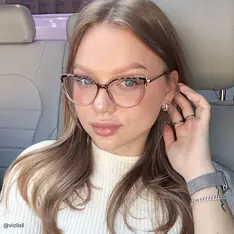 Cat-eye Tortoiseshell/Brown Eyeglasses