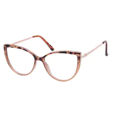 Cat-eye Tortoiseshell/Brown Eyeglasses