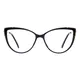 Cat-eye Black Gold Eyeglasses