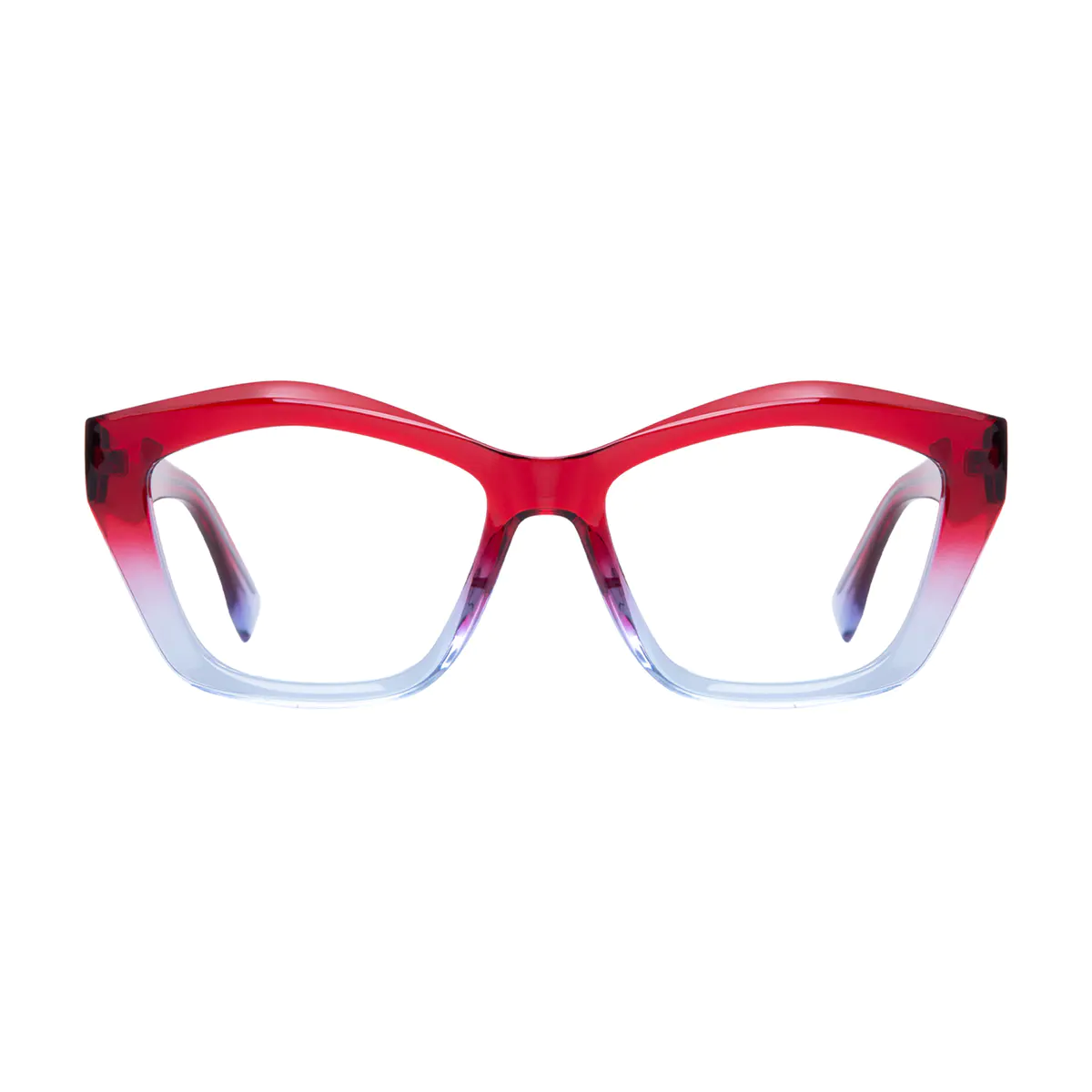 Cat-eye Gradient Red Eyeglasses