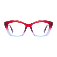 Cat-eye Gradient Red Eyeglasses
