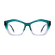 Cat-eye Green/Clear Eyeglasses