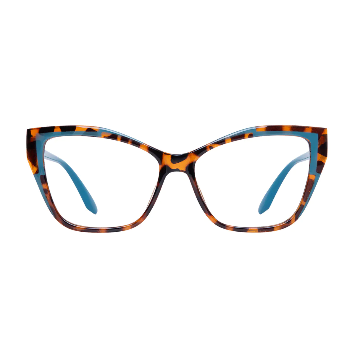 Cat-eye Tortoiseshell/Blue Eyeglasses