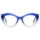 Cat-eye Transparent Blue Eyeglasses