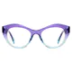 Cat-eye Transparent Purple Eyeglasses